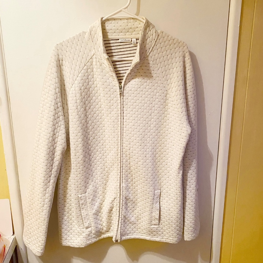Croft & Barrow Quilted Zip-Front Jacket